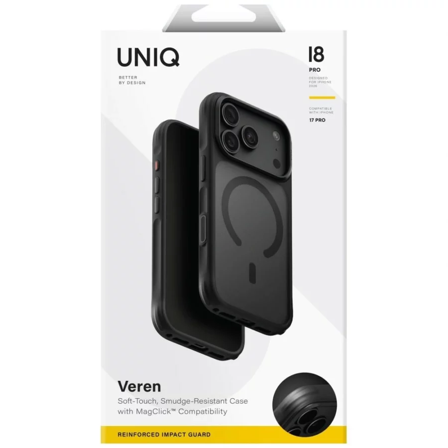 Etui UNIQ Veren Magclick Charging na iPhone 18 Pro Max / 17 Pro Max - białe