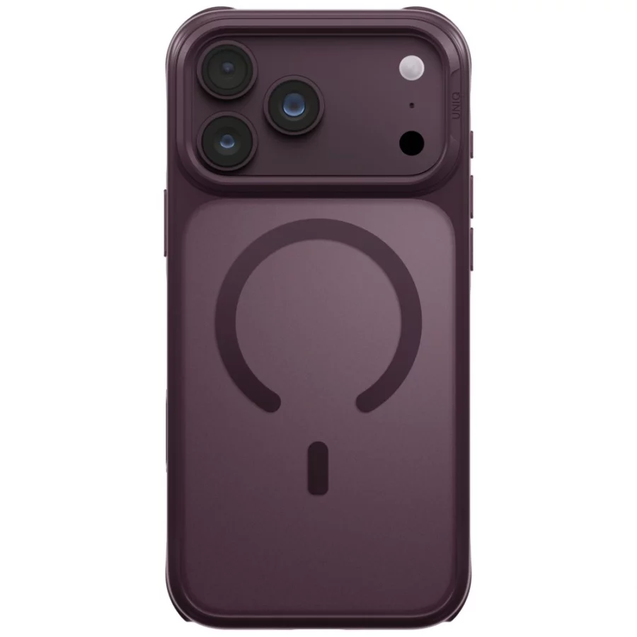 Etui UNIQ Veren Magclick Charging na iPhone 18 Pro Max / 17 Pro Max - burgundowe
