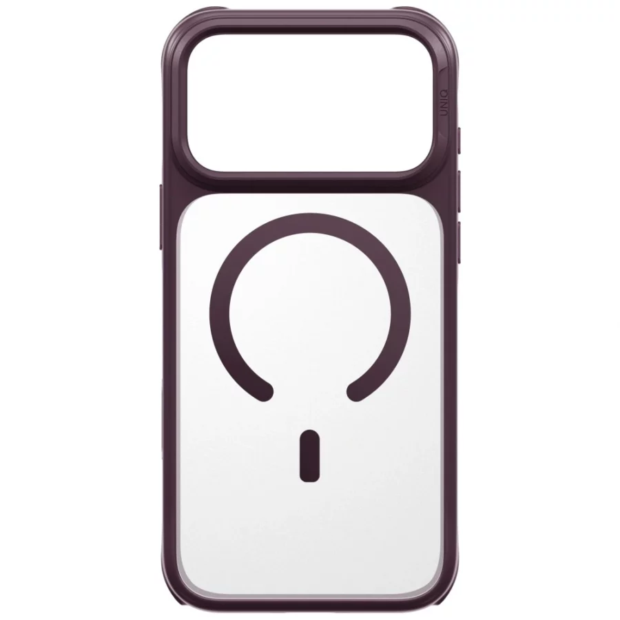 Etui UNIQ Veren Magclick Charging na iPhone 18 Pro Max / 17 Pro Max - burgundowe