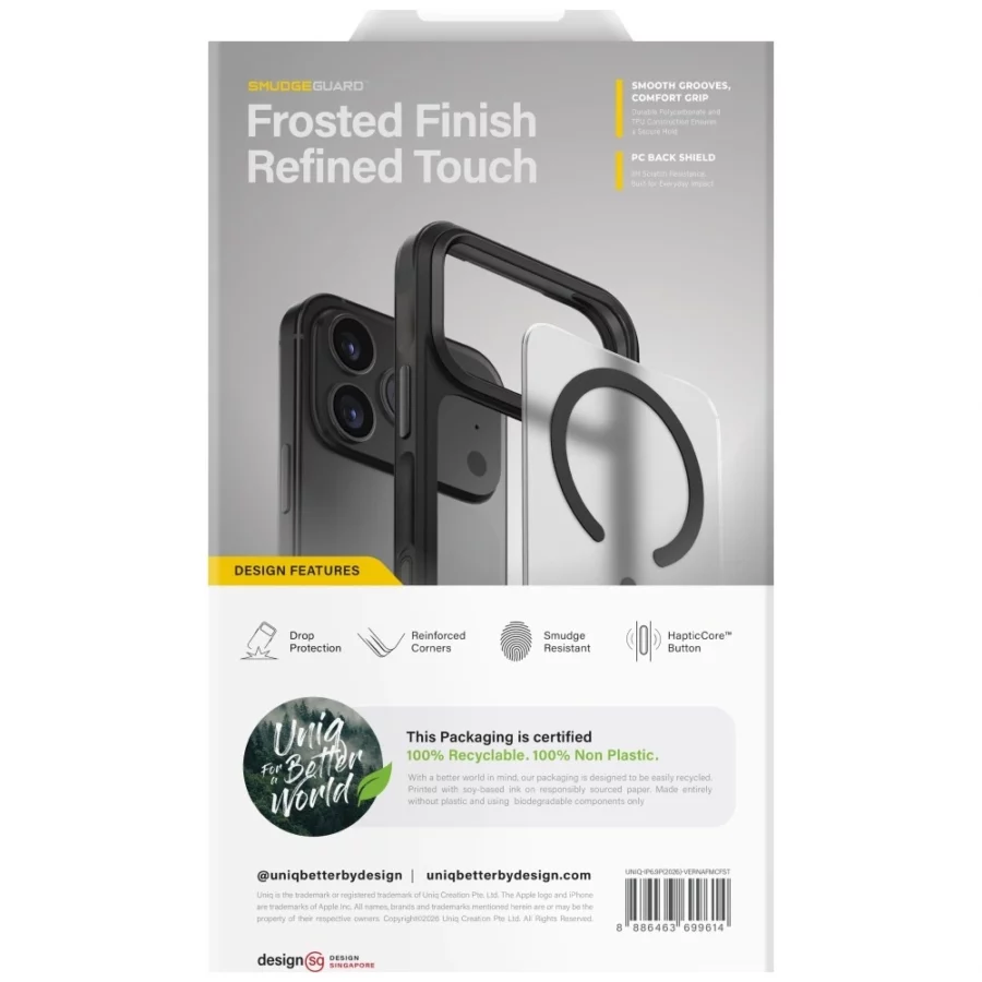 Etui UNIQ Veren Magclick Charging na iPhone 18 Pro Max / 17 Pro Max - białe