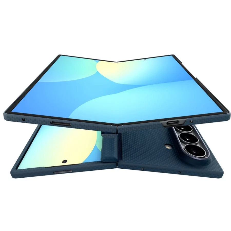 Etui Spigen AirSkin Aramid MagFit MagSafe na Samsung Galaxy Z Fold 8 Ultra - granatowe