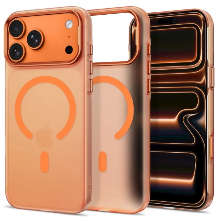 Etui Tech-Protect MagZero MagSafe na iPhone 17 Pro Max / 18 Pro Max - pomarańczowe matowe