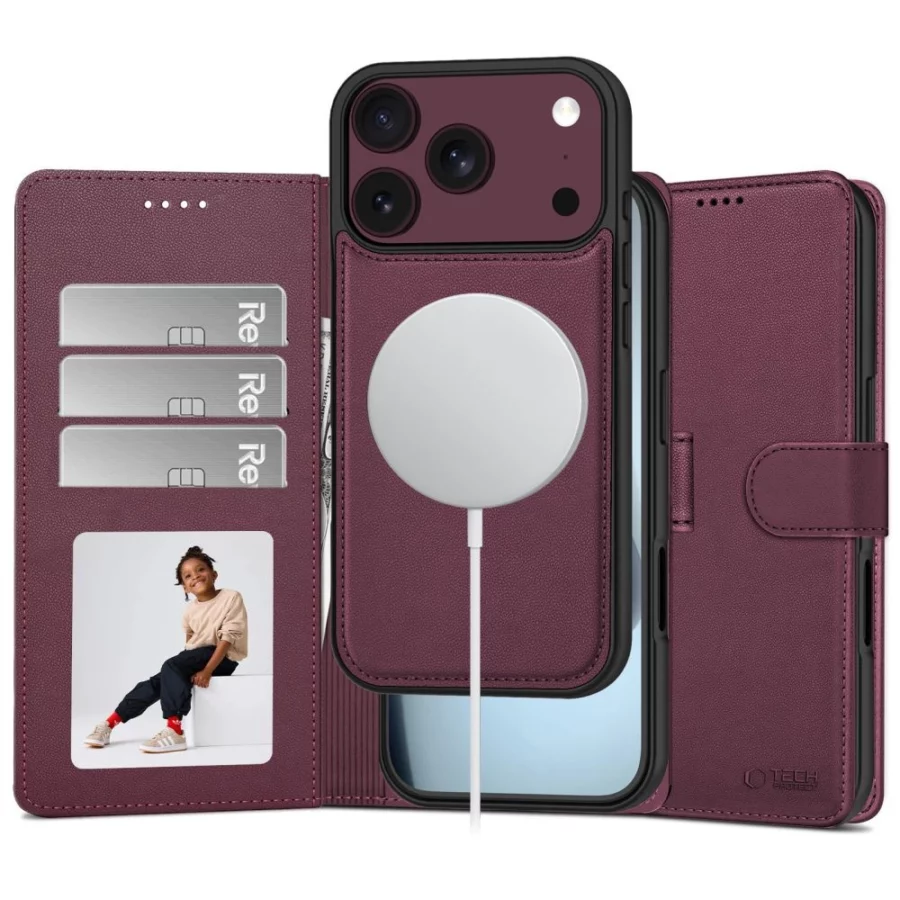 Etui Tech-Protect Wallet MagSafe na iPhone 17 Pro Max / 18 Pro Max - burgudnowe