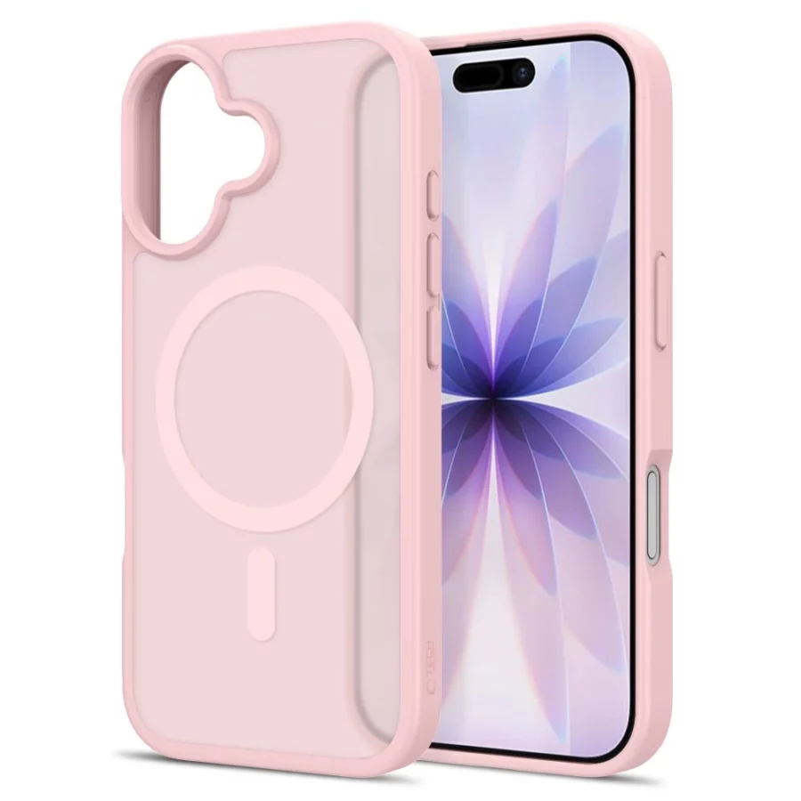Etui Tech-Protect BasicMag MagSafe na iPhone 17 - różowe matowe