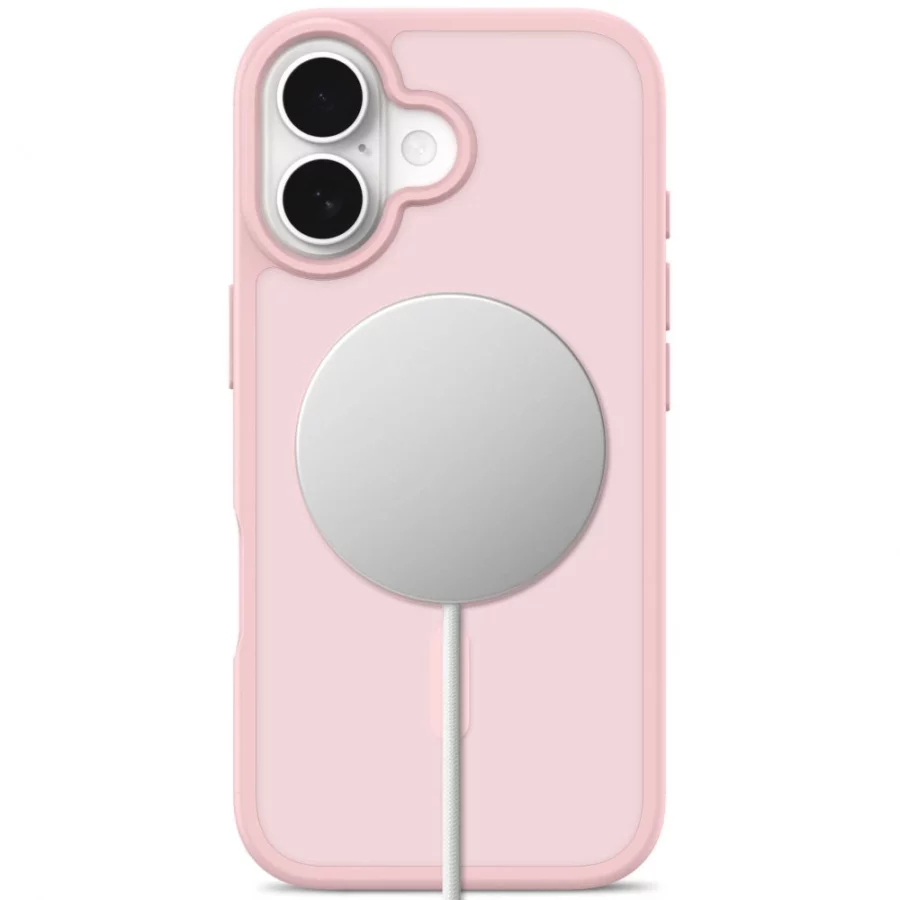Etui Tech-Protect BasicMag MagSafe na iPhone 17 - różowe matowe