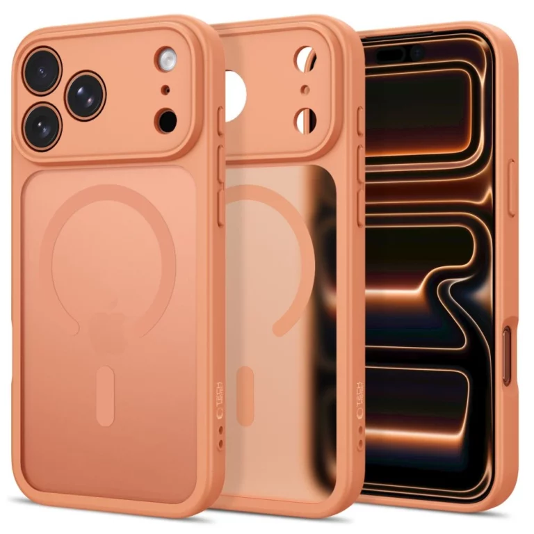Etui Tech-Protect BasicMag MagSafe na iPhone 17 Pro Max / 18 Pro Max - pomarańczowe matowe