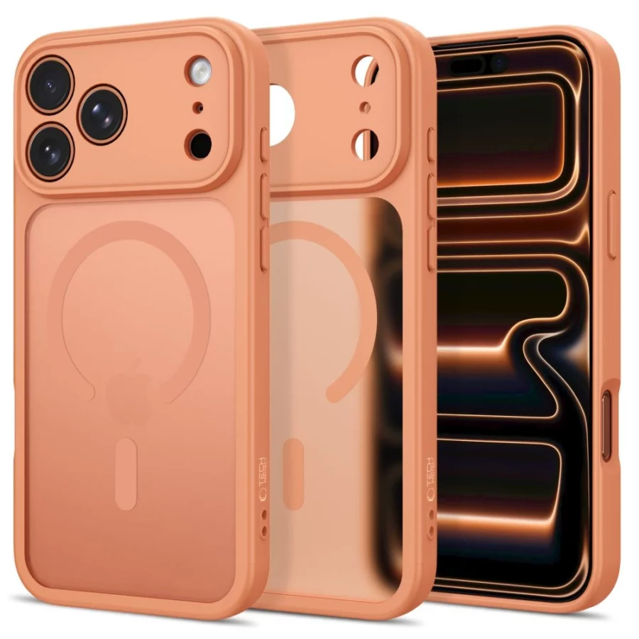 Etui Tech-Protect BasicMag MagSafe na iPhone 17 Pro Max / 18 Pro Max - pomarańczowe matowe