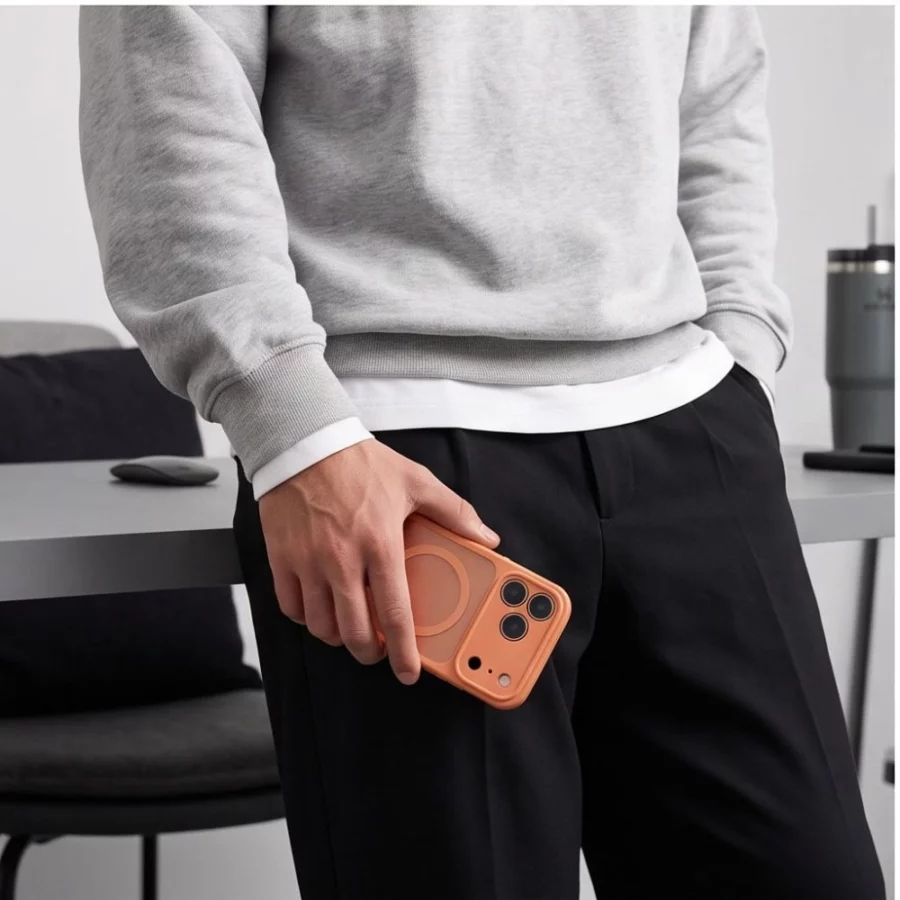 Etui Tech-Protect BasicMag MagSafe na iPhone 17 Pro Max / 18 Pro Max - pomarańczowe matowe