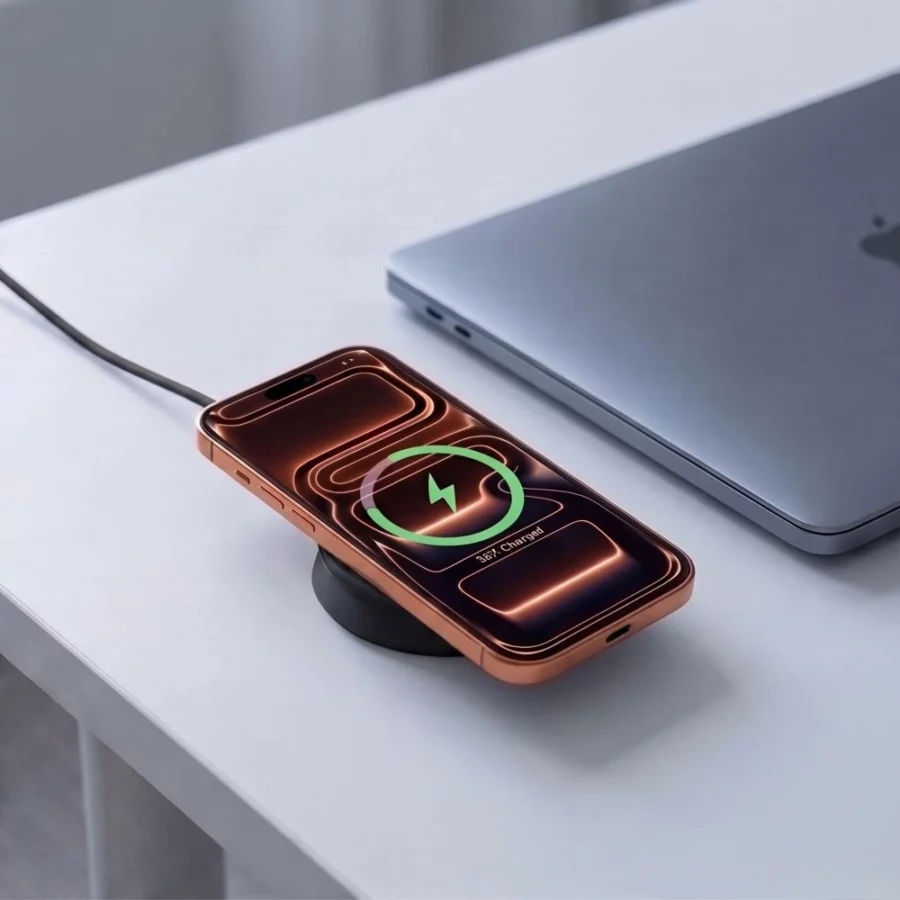 Ładowarka bezprzewodowa Tech-Protect A55 2in1 MagSafe 25W QI2.2 + kabel USB-C / USB-C 100 cm - czarna
