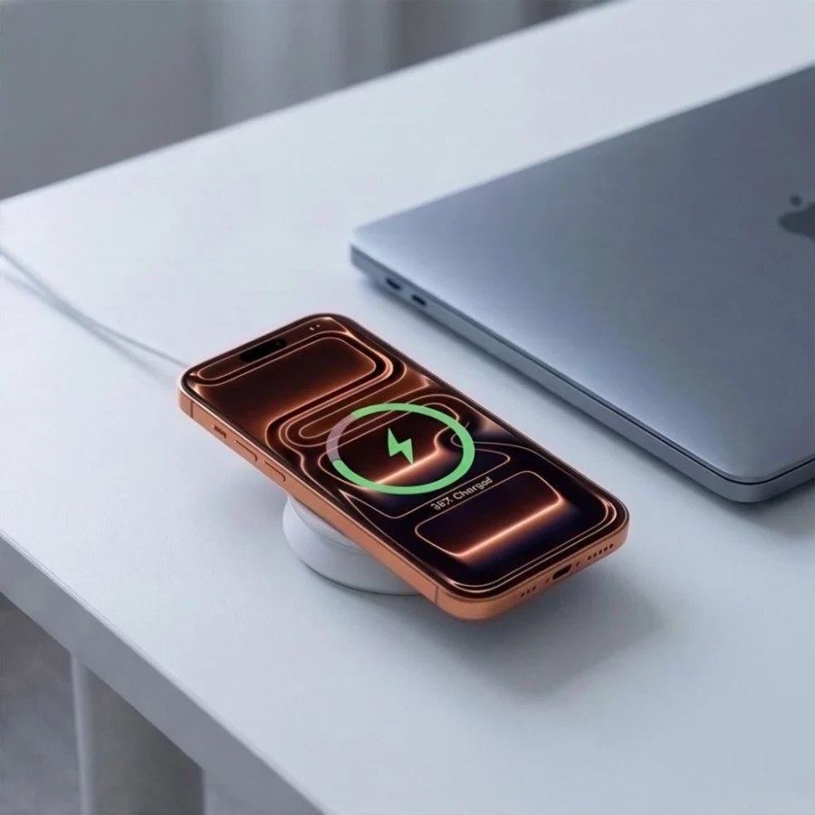 Ładowarka bezprzewodowa Tech-Protect A55 2in1 MagSafe 25W QI2.2 + kabel USB-C / USB-C 100 cm - biała