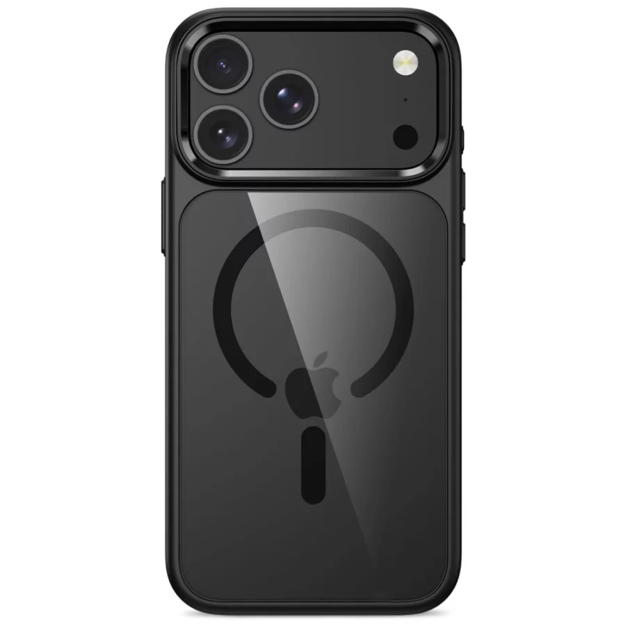 Etui Tech-Protect Magmat Magsafe CC na iPhone 17 Pro Max / 18 Pro Max - przezroczysto-czarne