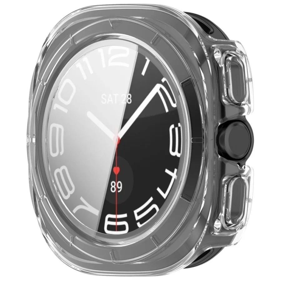 Etui Tech-Protect Defense 2-Pack na Samsung Galaxy Watch Ultra 47 mm - przezroczysto-czarne matowe