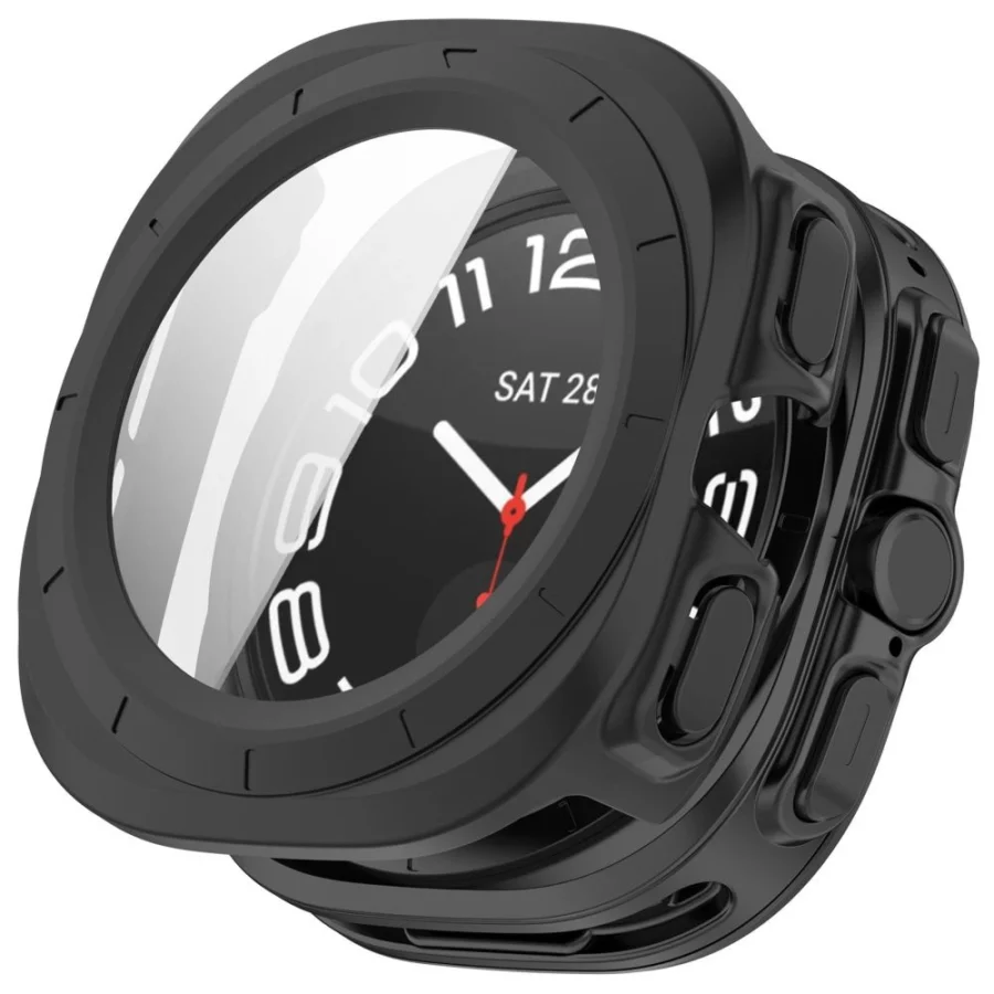 Etui Tech-Protect Defense 2-Pack na Samsung Galaxy Watch Ultra 47 mm - przezroczysto-czarne matowe