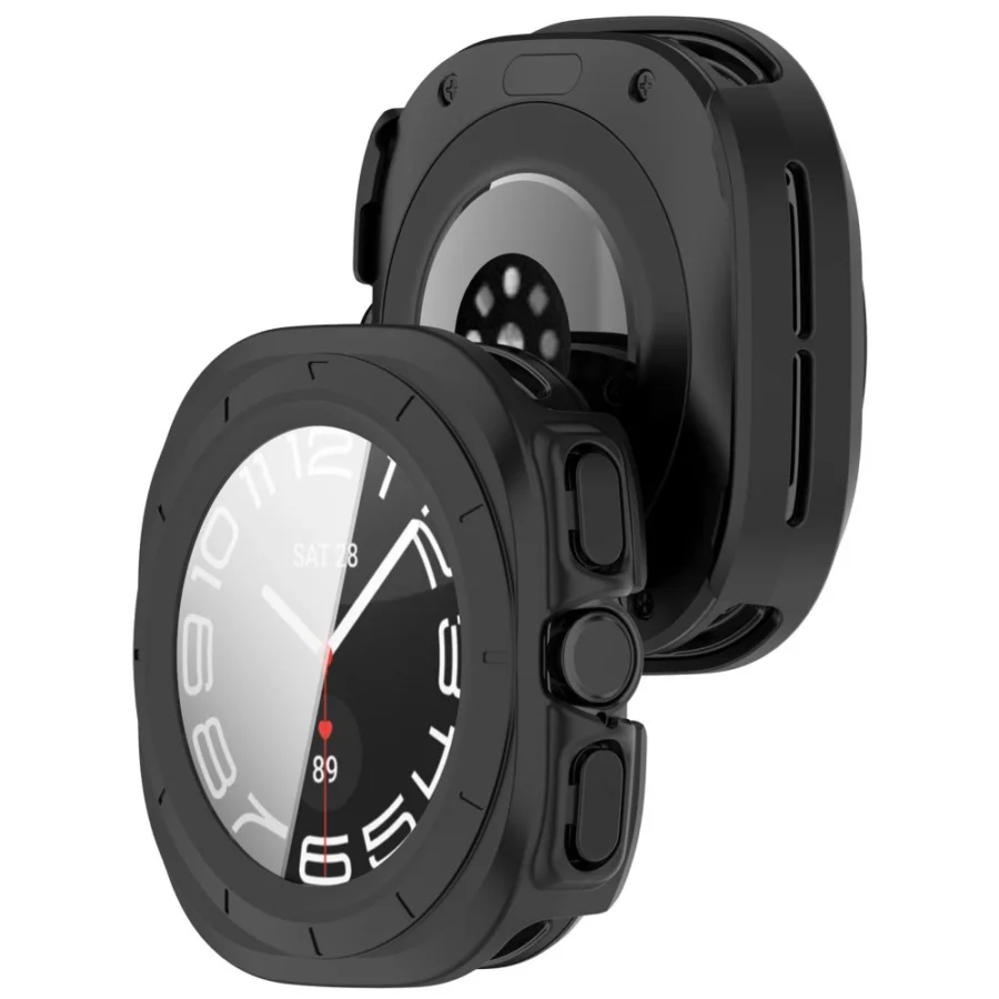 Etui Tech-Protect Defense 2-Pack na Samsung Galaxy Watch Ultra 47 mm - przezroczysto-czarne matowe