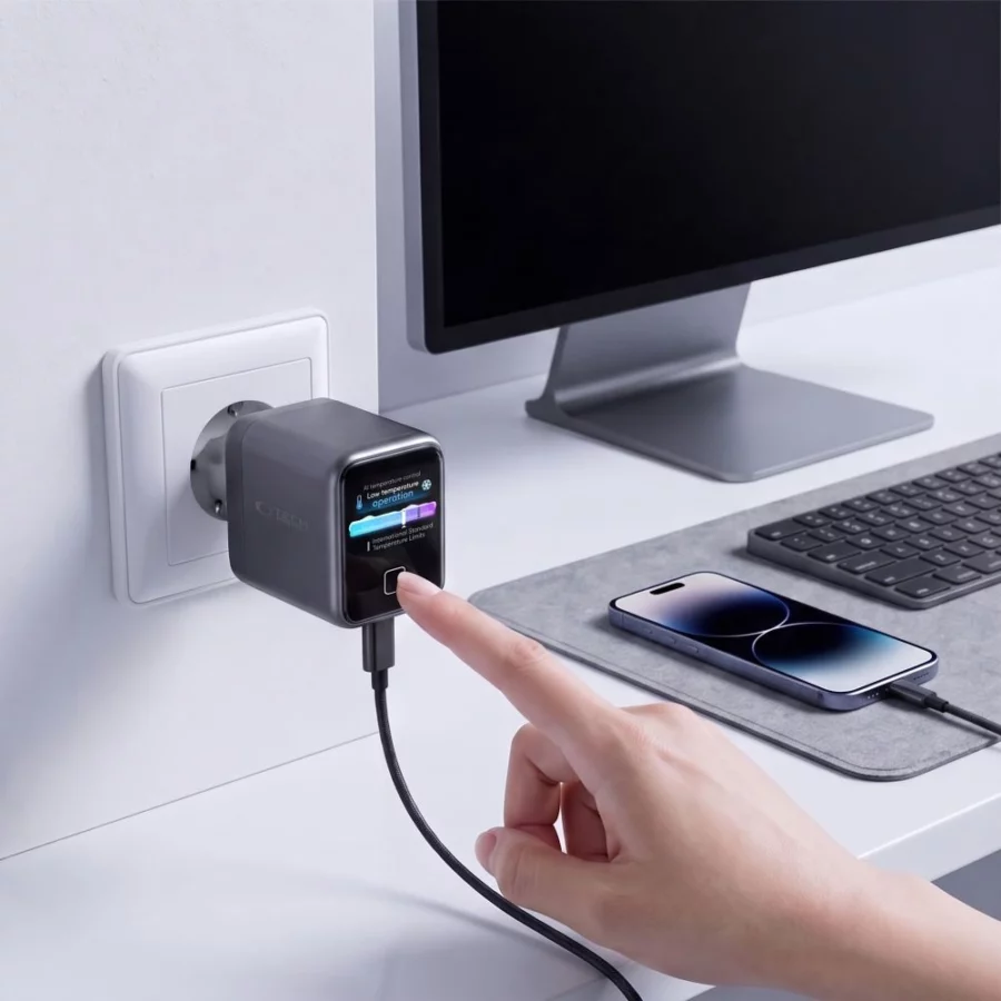 Ładowarka sieciowa Tech-Protect PowerVision NC45W-GaN 1-Port PD 45W - ciemnoszara