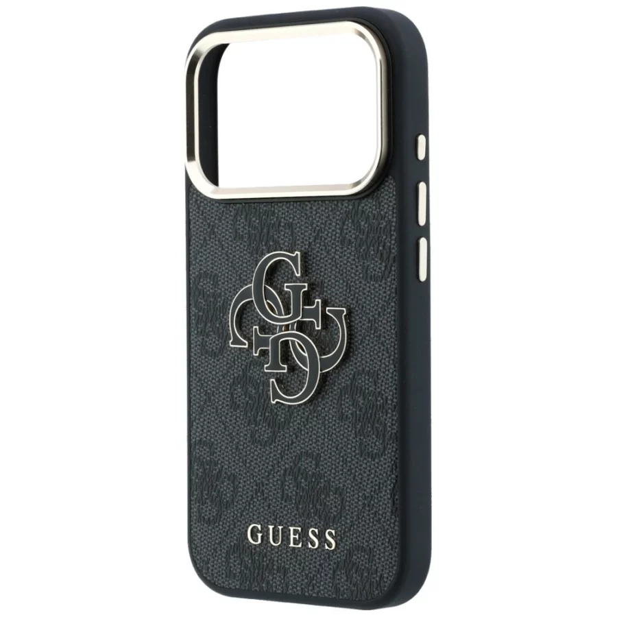 Etui Guess 4G & Big Resin Logo na iPhone 17 Pro / 18 Pro - czarne