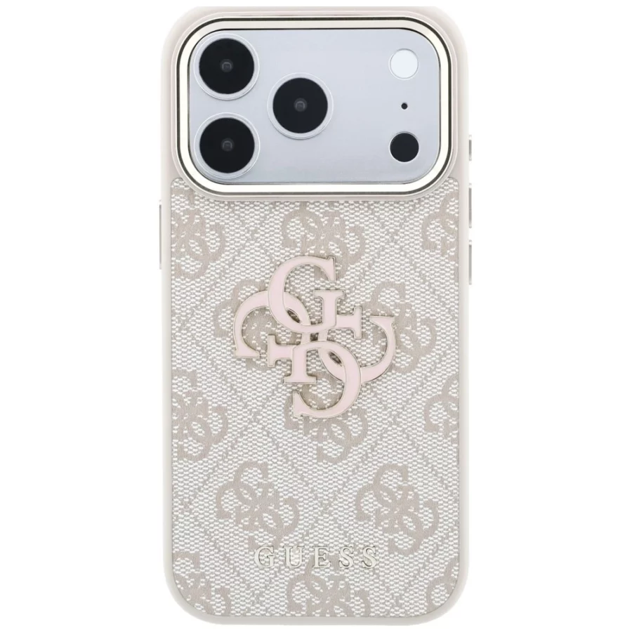 Etui Guess 4G & Big Resin Logo na iPhone 17 Pro / 18 Pro - różowe