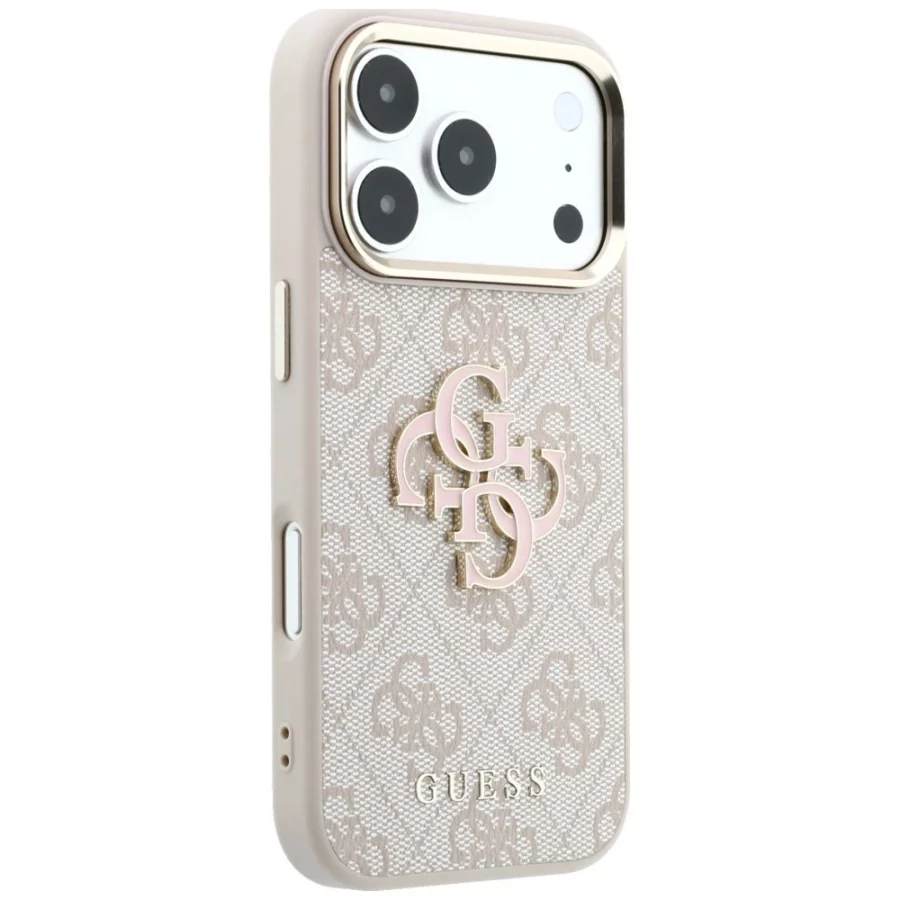 Etui Guess 4G & Big Resin Logo na iPhone 17 Pro / 18 Pro - różowe