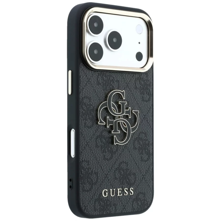 Etui Guess 4G & Big Resin Logo na iPhone 17 Pro Max / 18 Pro Max- czarne