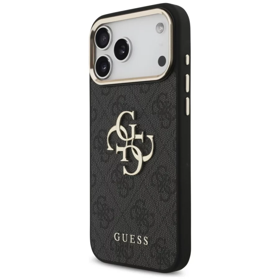 Etui Guess 4G Big 4G Classic Logo na iPhone 17 Pro Max / 18 Pro Max - czarno-złote