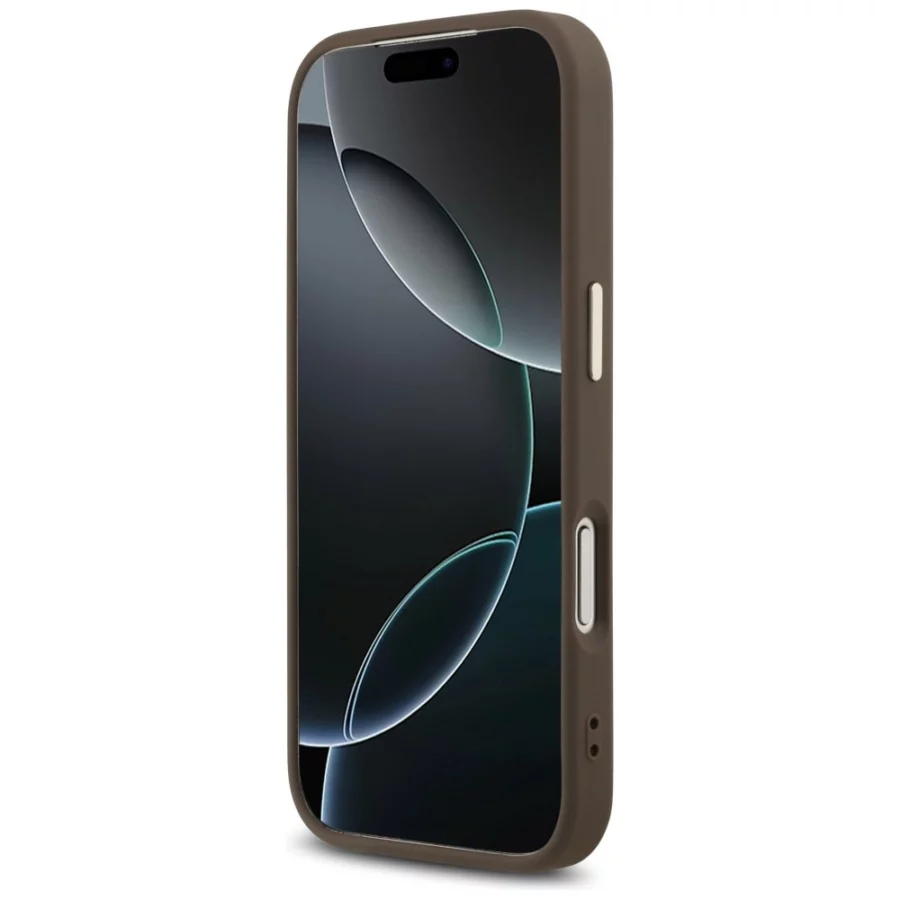 Etui Guess 4G Big 4G Classic Logo na iPhone 17 Pro / 18 Pro - brązowo-złote