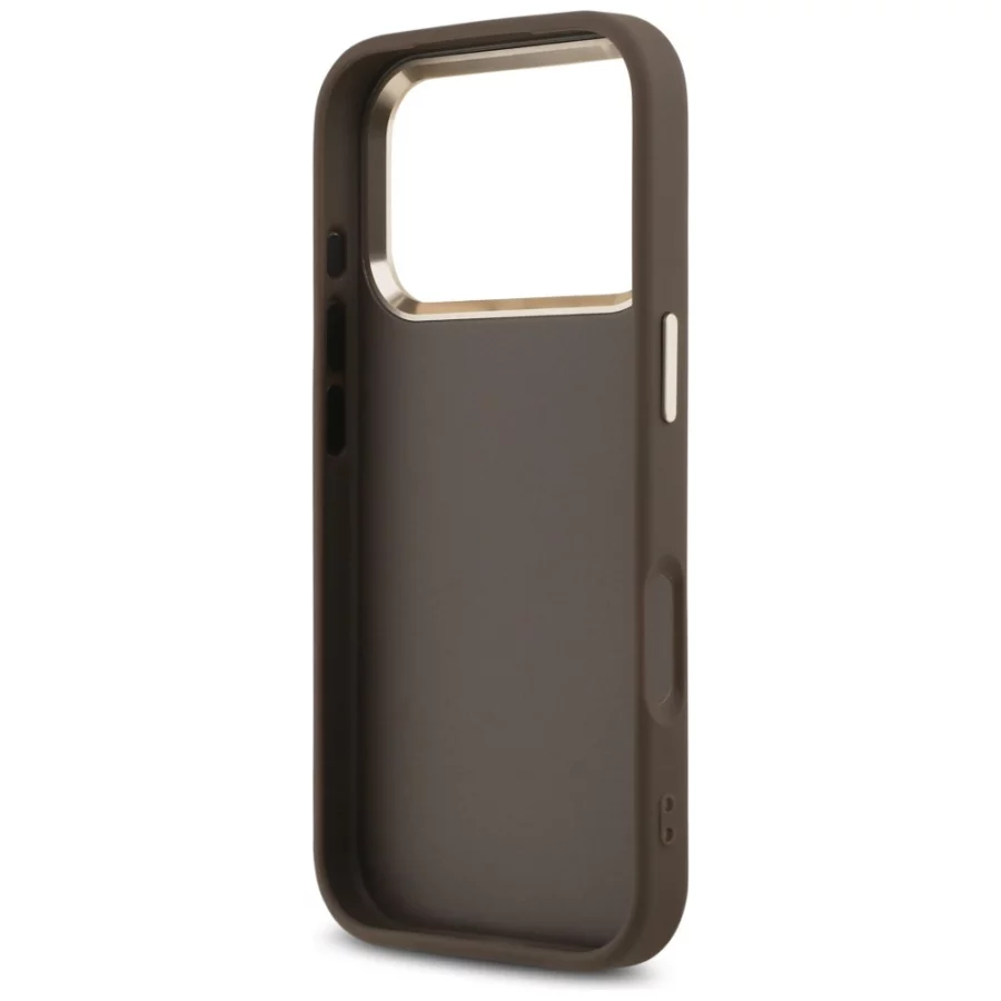 Etui Guess 4G Big 4G Classic Logo na iPhone 17 Pro / 18 Pro - brązowo-złote