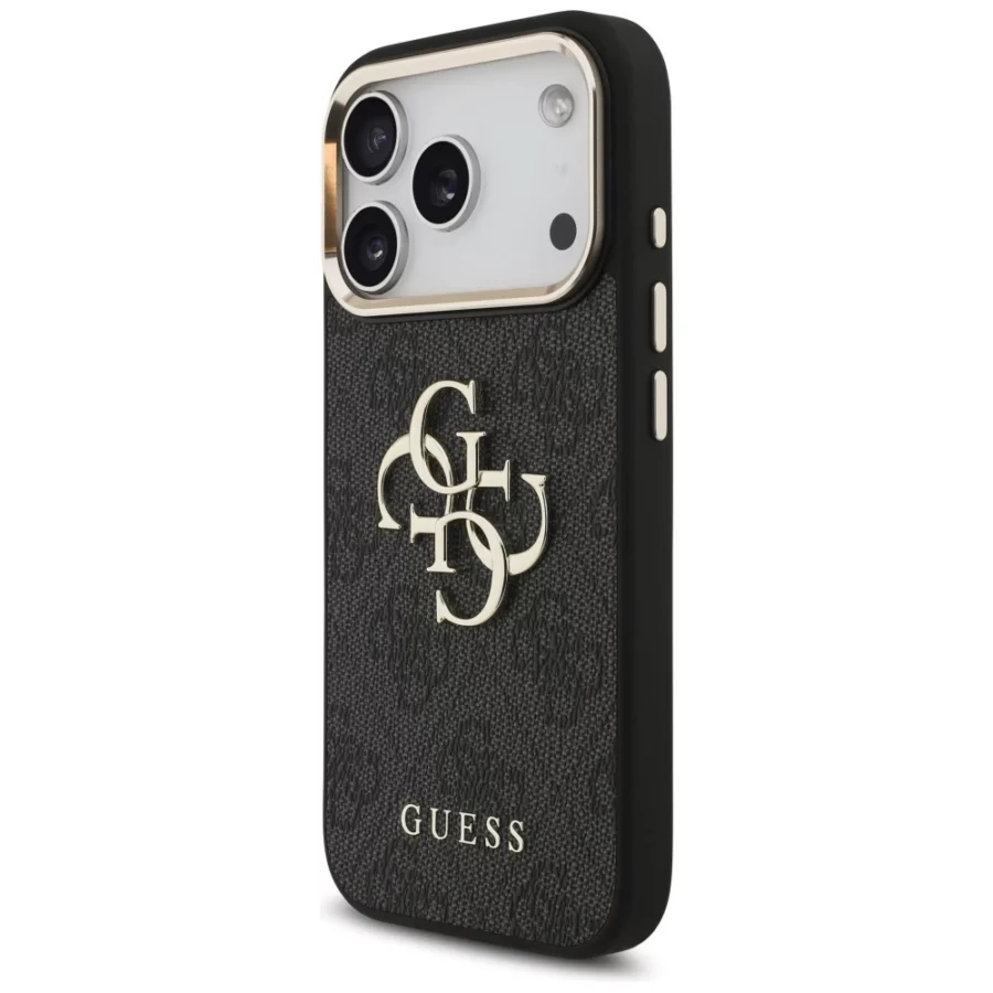 Etui Guess 4G Big 4G Classic Logo na iPhone 17 Pro / 18 Pro - czarno-złote