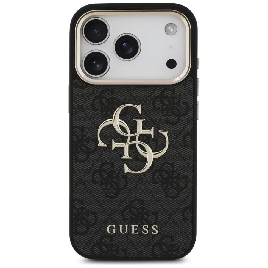 Etui Guess 4G Big 4G Classic Logo na iPhone 17 Pro / 18 Pro - czarno-złote