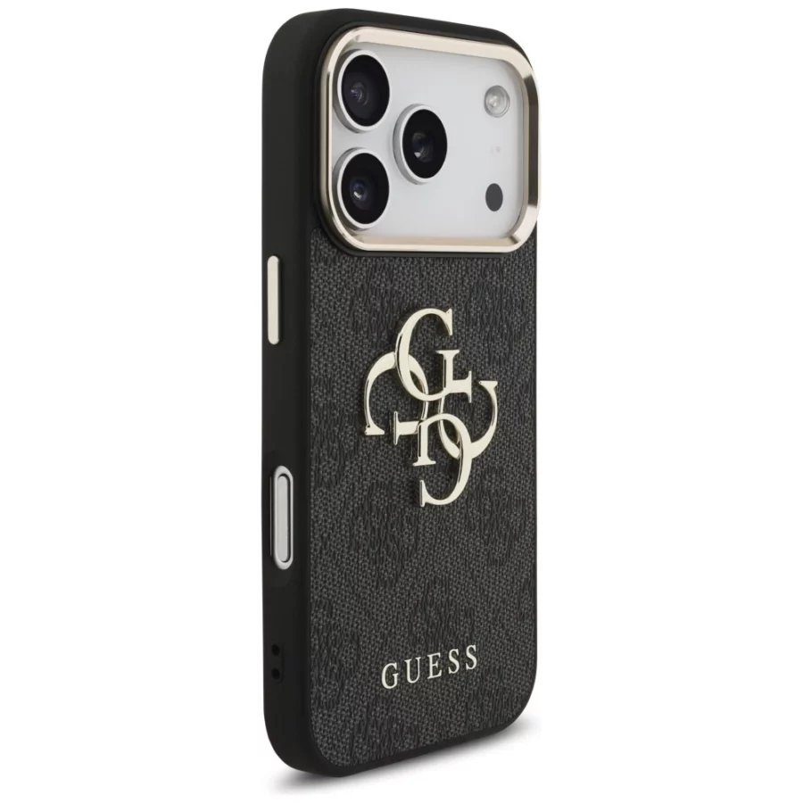Etui Guess 4G Big 4G Classic Logo na iPhone 17 Pro / 18 Pro - czarno-złote