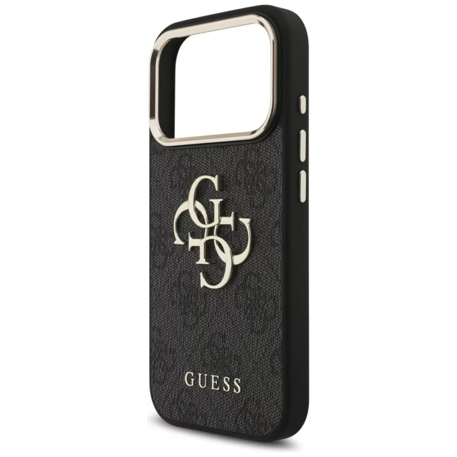 Etui Guess 4G Big 4G Classic Logo na iPhone 17 Pro / 18 Pro - czarno-złote