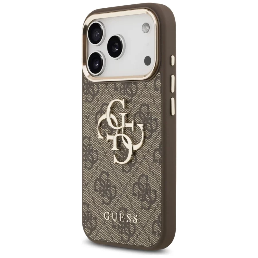Etui Guess 4G Big 4G Classic Logo na iPhone 17 Pro Max / 18 Pro Max - brązowo-złote