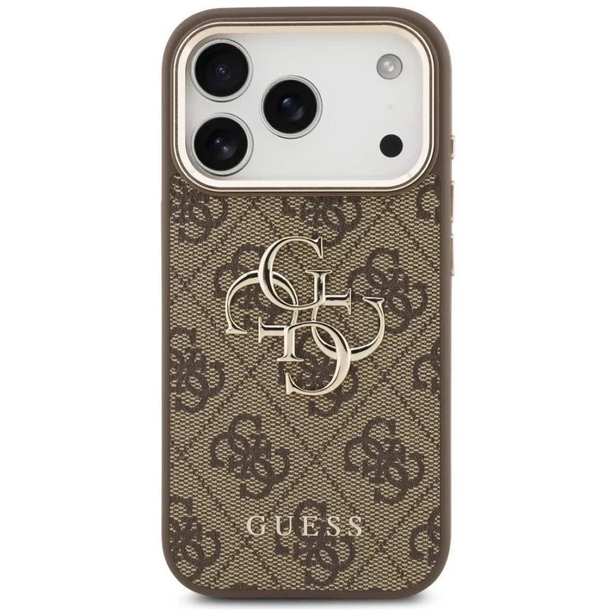 Etui Guess 4G Big 4G Classic Logo na iPhone 17 Pro Max / 18 Pro Max - brązowo-złote