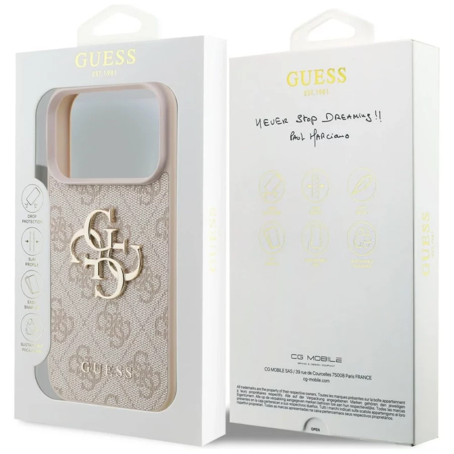 Etui Guess 4G Big Logo ma iPhone 17 Pro / 18 Pro - różowe