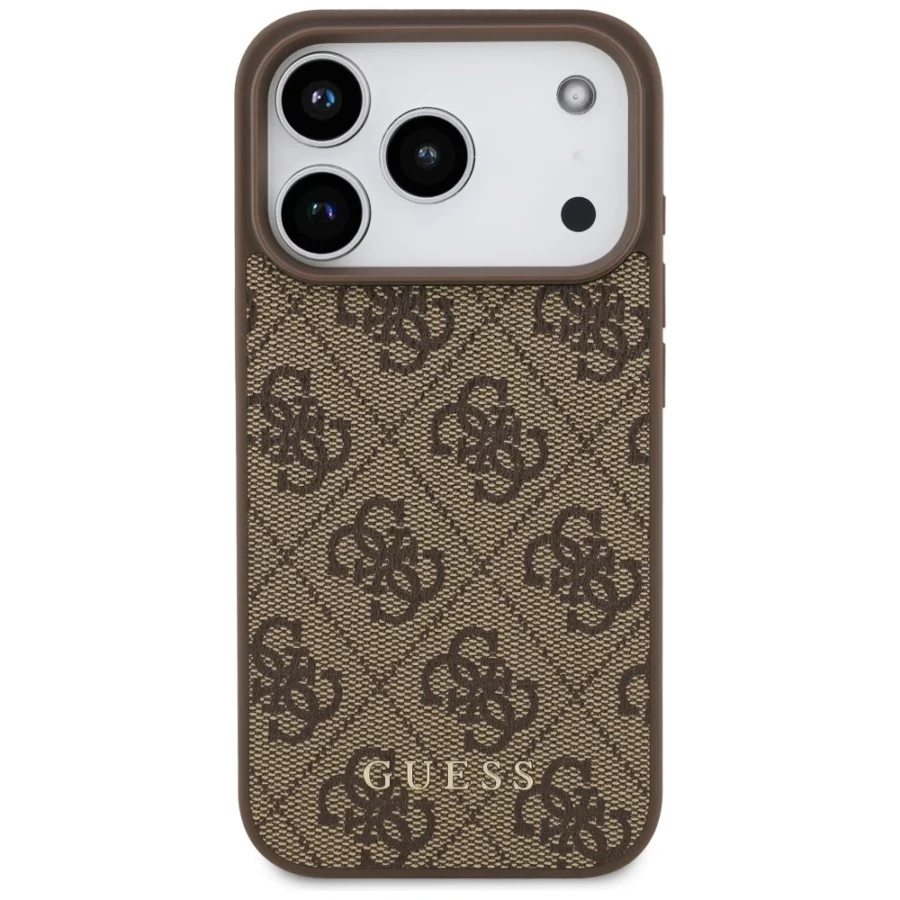 Etui Guess 4G Classic na iPhone 17 Pro / 18 Pro - brązowe