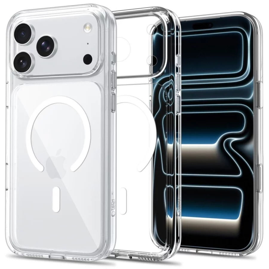 Etui Tech-Protect Flexair Hybrid CC MagSafe na iPhone 17 Pro Max / 18 Pro Max - przezroczyste