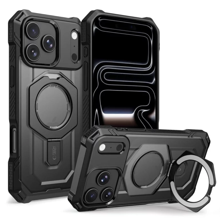Etui Tech-Protect MagForce MagSafe na iPhone 17 Pro / 18 Pro - czarne matowe