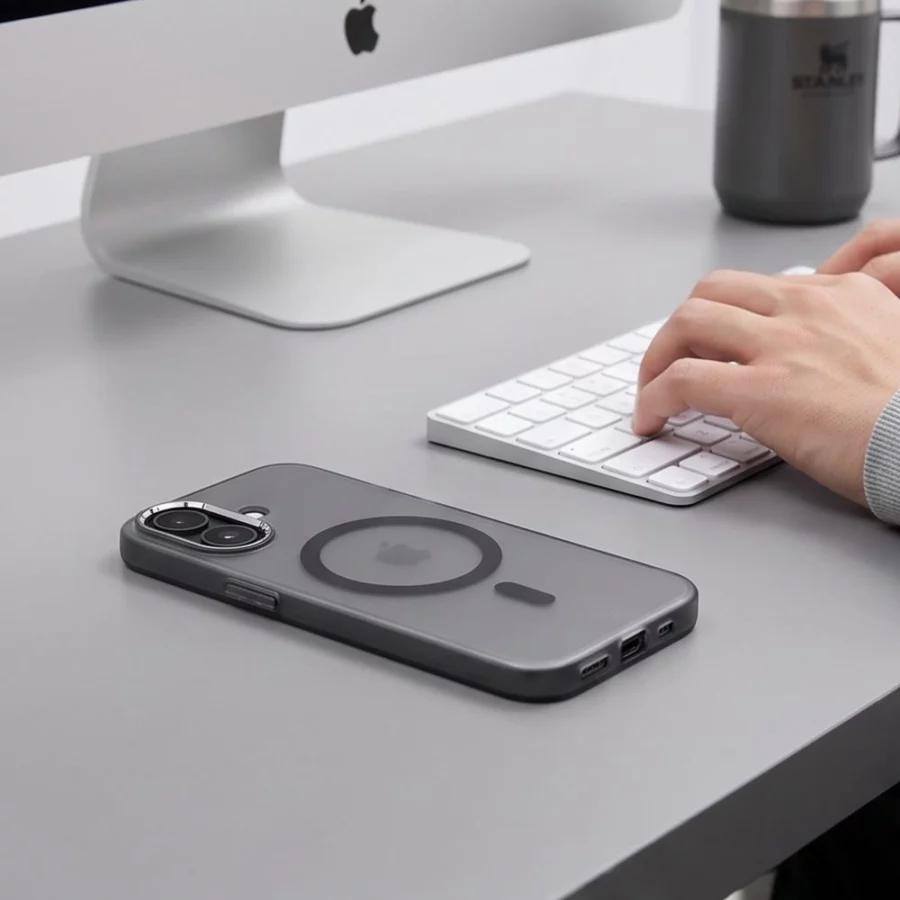 Etui Tech-Protect MagZero MagSafe na iPhone 17 - czarne matowe