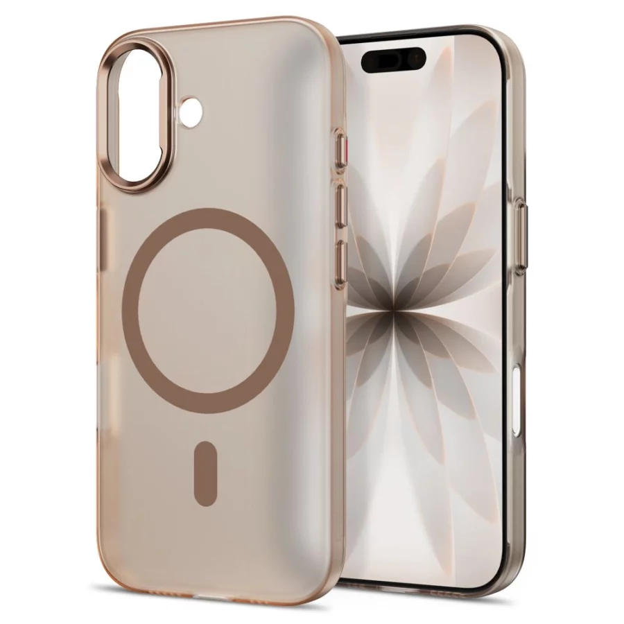 Etui Tech-Protect MagZero MagSafe na iPhone 17 - beżowo-brązowe matowe