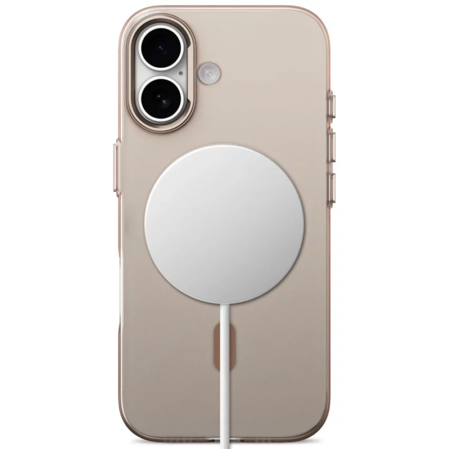 Etui Tech-Protect MagZero MagSafe na iPhone 17 - beżowo-brązowe matowe