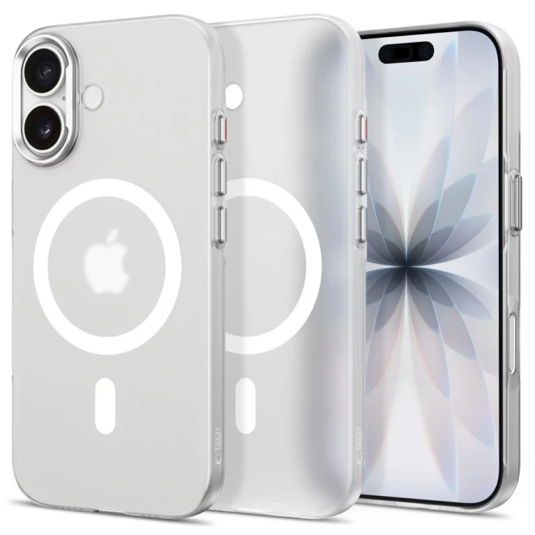 Etui Tech-Protect MagZero MagSafe na iPhone 17 - białe matowe