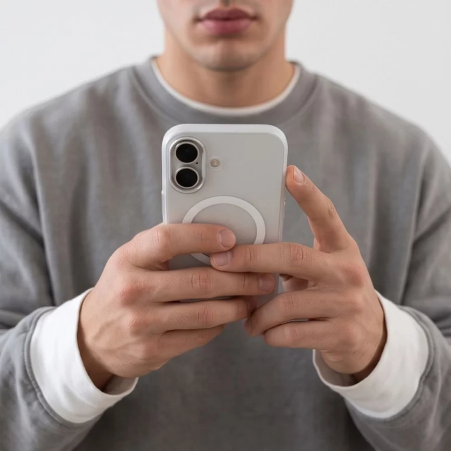 Etui Tech-Protect MagZero MagSafe na iPhone 17 - białe matowe