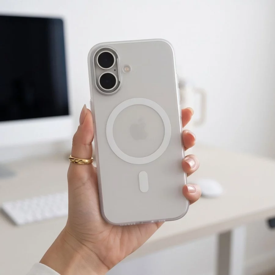 Etui Tech-Protect MagZero MagSafe na iPhone 17 - białe matowe
