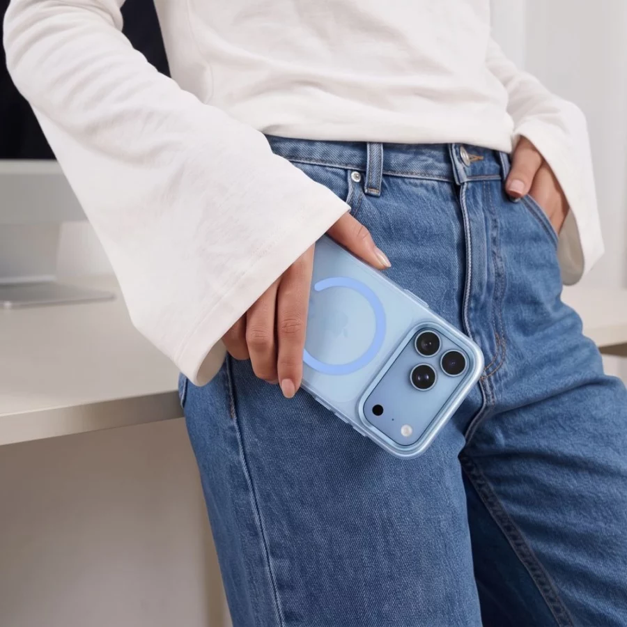 Etui Tech-Protect MagZero MagSafe na iPhone 17 Pro / 18 Pro - jasnoniebieskie matowe