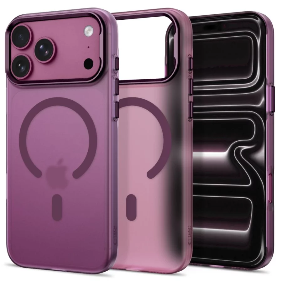 Etui Tech-Protect MagZero MagSafe na iPhone 17 Pro Max / 18 Pro Max - burgundowe matowe