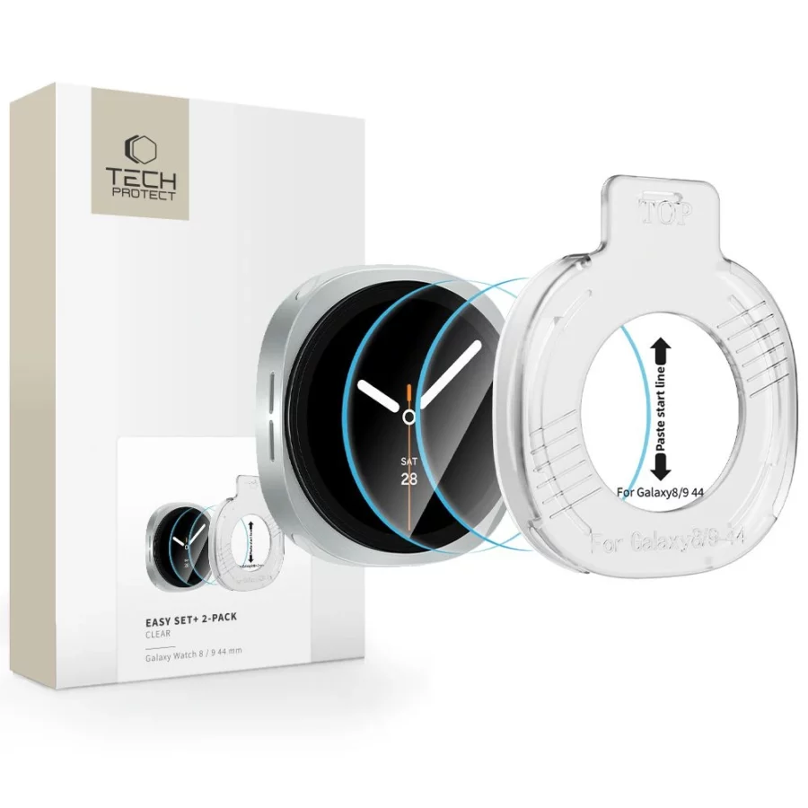 Szkło hartowane Tech-Protect Easy Set+ 2-Pack na Samsung Galaxy Watch Ultra 44 mm