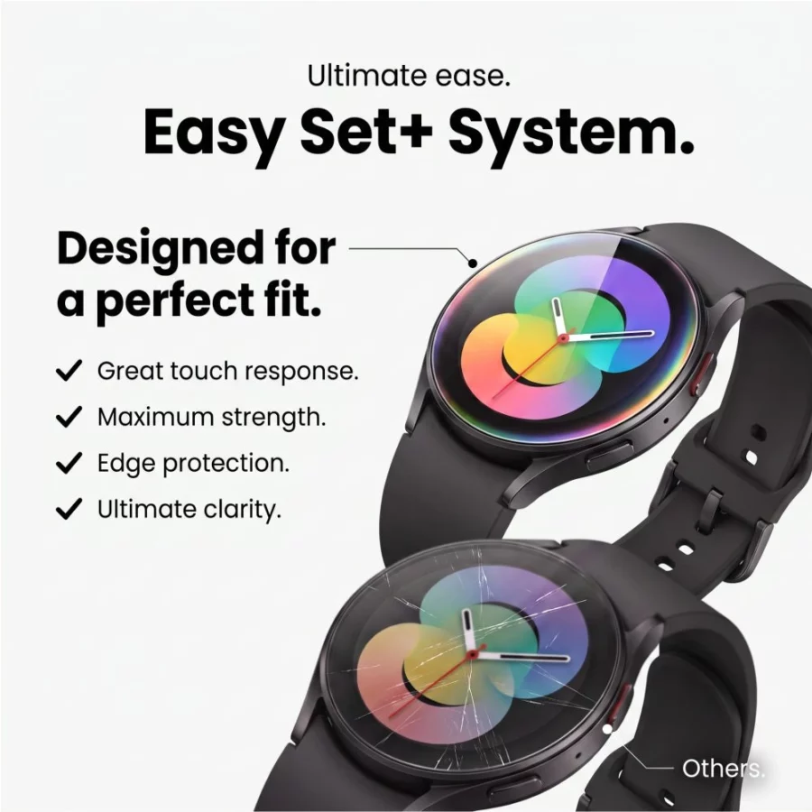 Szkło hartowane Tech-Protect Easy Set+ 2-Pack na Samsung Galaxy Watch Ultra 44 mm