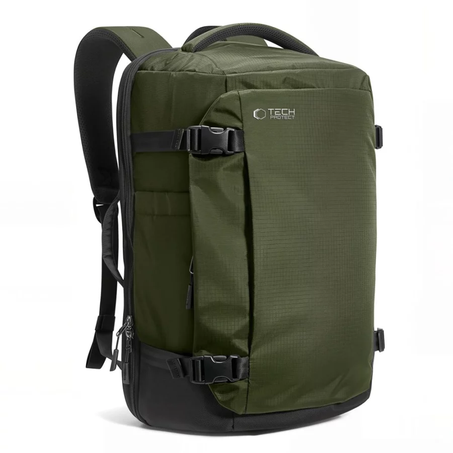 Plecak Tech-Protect Defender S70 RYANAIR & WIZZAIR 24L na laptop - ciemnozielony
