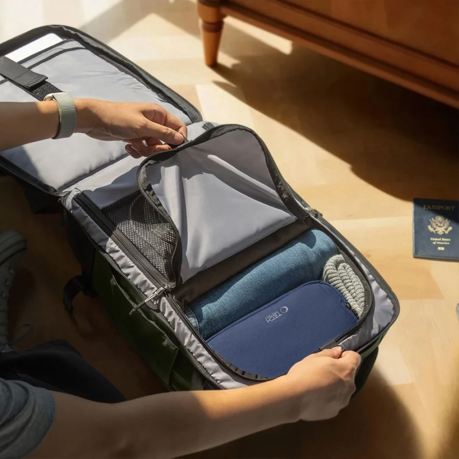 Plecak Tech-Protect Defender S70 RYANAIR & WIZZAIR 24L na laptop - ciemnozielony
