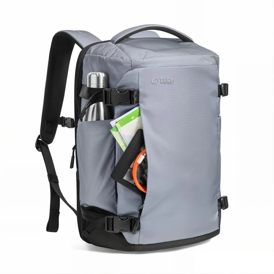 Plecak Tech-Protect Defender S70 RYANAIR & WIZZAIR 24L na laptop - szary