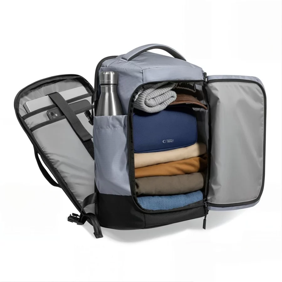 Plecak Tech-Protect Defender S70 RYANAIR & WIZZAIR 24L na laptop - szary